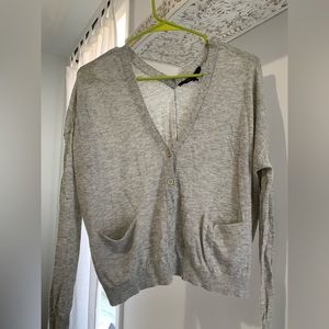 BCBG cardigan. Wrinkled from being in storage but in great condition.